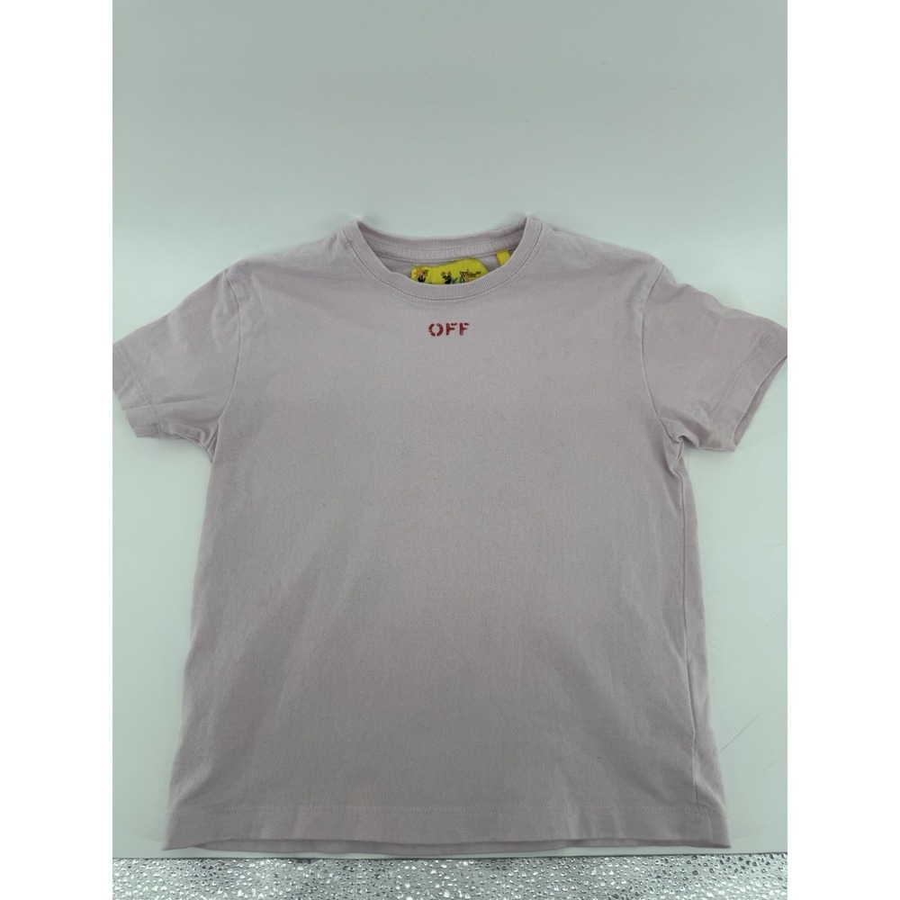 Girls OFF-White C/O Virgil Abloh T-Shirt, Pink, Size 4